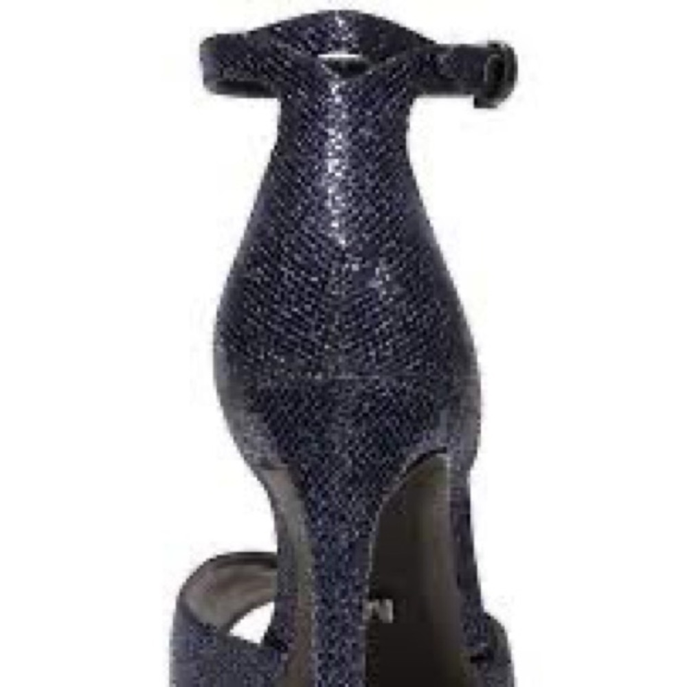 New! MK Michael Kors Cambria Dress Sandal Glitter Cobalt Blue Size 7.5 - Picture 4 of 13